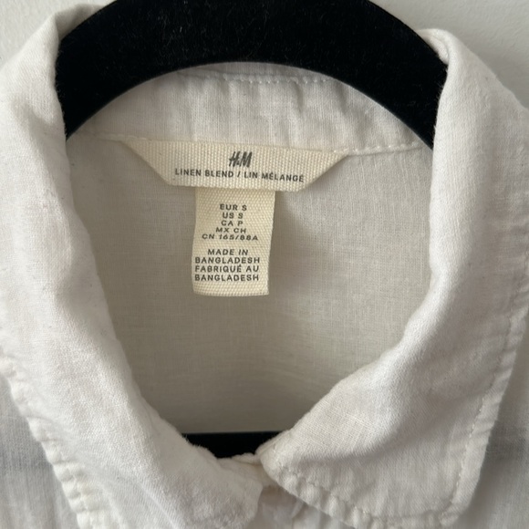 H&M oversized linen-blend shirt - Picture 5 of 8
